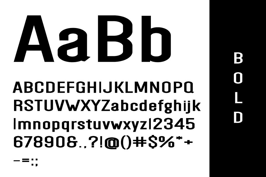 North Bold Font preview